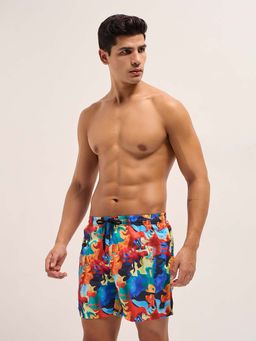 The Bear House - Men's Abstract Printed Shorts