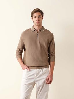The Bear House - Men's Textured Polo T-Shirt