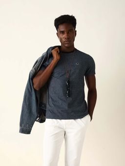 The Bear House - Men's Grey Solid T-Shirt