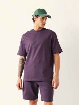 The Bear House - Men's Purple Solid T-Shirt