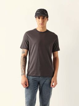 The Bear House - Men's Grey Solid T-Shirt