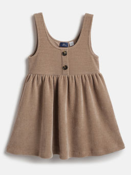 Chicco - Girls Brown Textured Dress