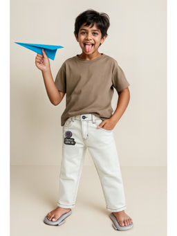 Tales & Stories - Boys White Slim Fit Jeans