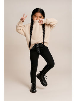 Tales & Stories - Girls Black Skinny Fit Jeans