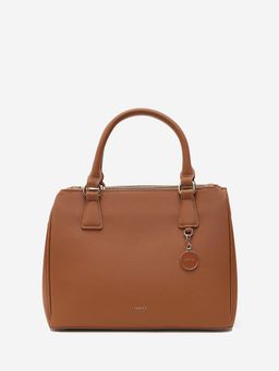 CARPISA ITALIA - Loto Women Satchel Bag With Detachable Strap - Tan (L)