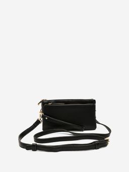 CARPISA ITALIA - Quebec V1 Women Crossbody Sling Bag With Detachable Strap - Black (S)
