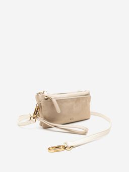 CARPISA ITALIA - Quebec V2 Women Crossbody Sling Bag With Detachable Strap - Cream (S)