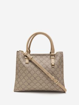 CARPISA ITALIA - Diana Women Satchel Bag With Detachable Strap - Taupe (M)