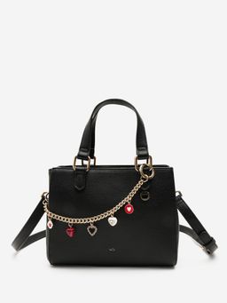 CARPISA ITALIA - Viola V3 Women Satchel Bag With Detachable Strap - Black (M)