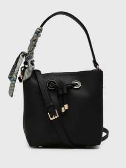 CARPISA ITALIA - Audrey Women Bucket Bag with Detachable Strap - Black (S)