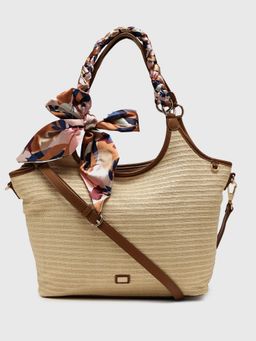 CARPISA ITALIA - Michelle Women Tote Bag With Detachable Strap - Tan (L)