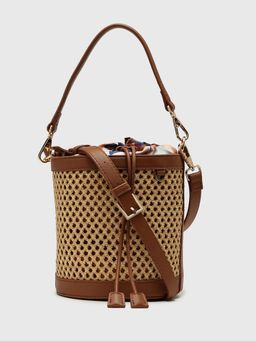 CARPISA ITALIA - Junco Women Bucket Bag with Detachable Strap - Tan (S)