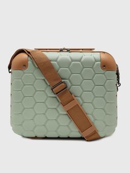 CARPISA ITALIA - Gotech Premium Unisex Hard Shell Beauty Luggage Bag With Detachable Strap - Green (L)