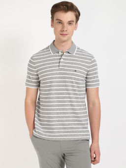 Tommy Hilfiger - Striped Regular-Fit Cotton Polo T-Shirt