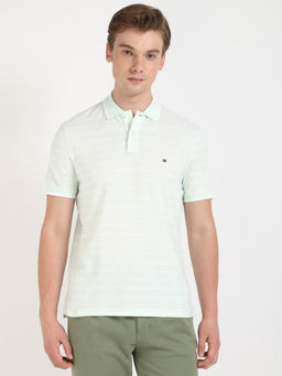 Tommy Hilfiger - Striped Regular-Fit Cotton Polo T-Shirt