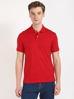 Tommy Hilfiger - Solid Regular-Fit Cotton Polo T-Shirt