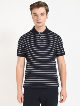 Tommy Hilfiger - Striped Regular-Fit Cotton Polo T-Shirt