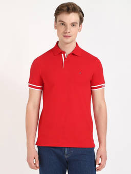 Tommy Hilfiger - Solid Regular-Fit Cotton Polo T-Shirt