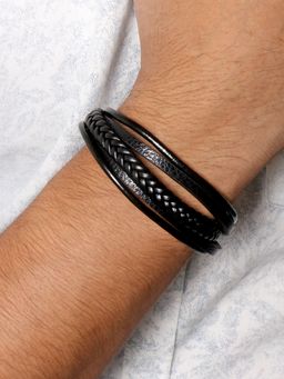 Joker and Witch - Joker & Witch Charles Multi-Strand Black Bracelet