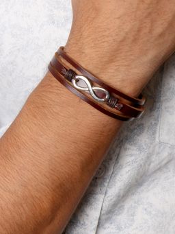 Joker and Witch - Joker & Witch Asher Infinity Multi-Strand Brown Bracelet