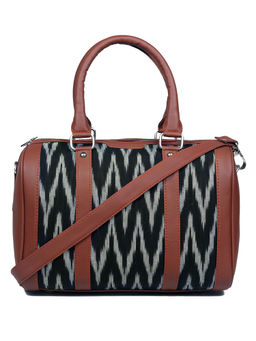 Zouk - Womens Ikat and Vegan Leather Handbag