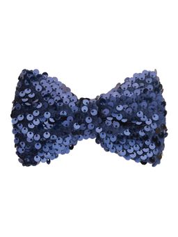 The Tie Hub - Blue Velvet Sequin Classic Bowtie