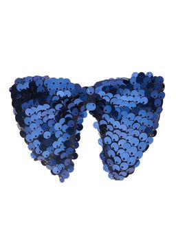 The Tie Hub - Blue Big Sequin Butterfly Bow Tie