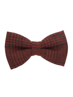 The Tie Hub - Red Checkered Woolen Bowtie