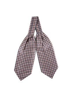 The Tie Hub - Revolve Grey WIth Pink Polka Cravat