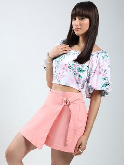 Sera - Off White Printed Regular Top