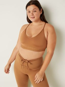 Victoria's Secret - Brown Pink Ultimate Lightly Lined Sports Bra (XS)