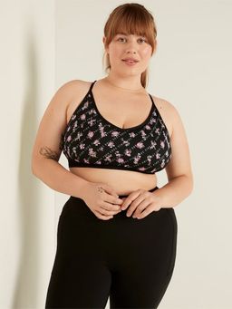 Victoria's Secret - Black Pink Ultimate Lightly Lined Sports Bra