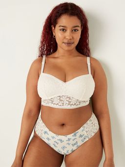 Victoria's Secret - White Pink Bralettes and Bra Tops Lace Push-Up Bralette
