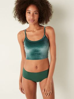 Victoria's Secret - Green Pink Ultimate Velvet Lightly Lined Sports Bra Crop
