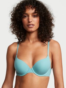 Victoria's Secret - Blue The T-Shirt Push-Up Perfect Shape Micro-Rib Bra