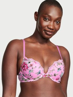 Victoria's Secret - Pink Dream Angels Floral Push-Up Bra