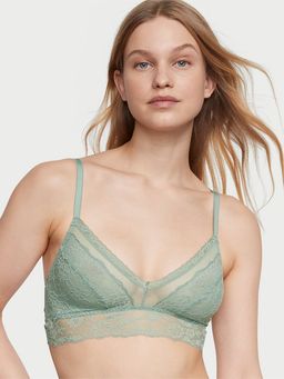 Victoria's Secret - Green Secret Posey Lace Curvy Bralette (M)