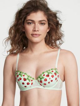 Victoria's Secret - Green Dream Angels Strawberry Lightly Lined Demi Bra