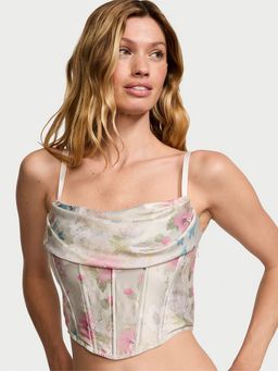 Victoria's Secret - Multi-Color Very Sexy Satin Draped Corset Top