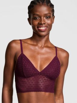 Victoria's Secret - Purple Pink Bralettes and Bra Tops Wink Unlined Longline Bralette (M)