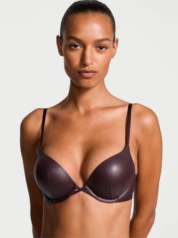 Victoria's Secret - Red Very Sexy Bombshell Add-2-Cups Faux Leather Push-Up Bra