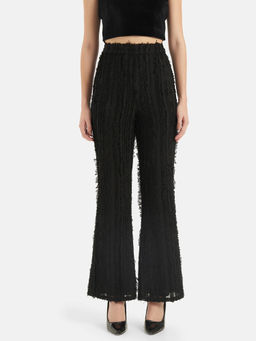 Kazo - Fringed Straight Fit Trousers