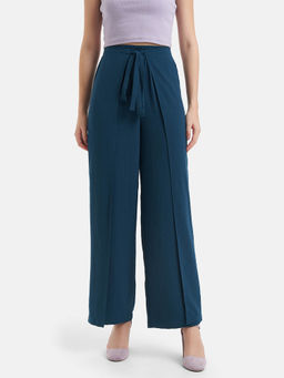 Kazo - Overlap Trousers with Elasticated Waist