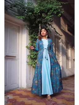 Label Rishmaan - Loop Lush Textured Cotton Dress with Jacket (Set of 2)