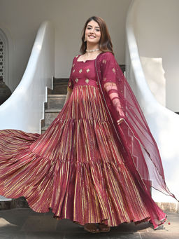 Urbanstree - Azfa Dress With Dupatta (Set of 3)