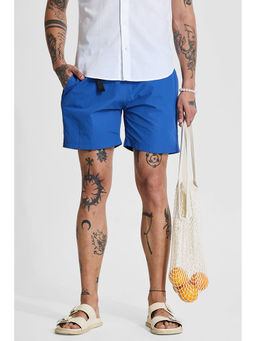 Snitch - Blue Regular Fit Shorts