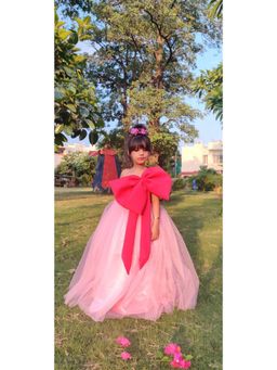 Foreverkidz - Bow Love Evening Gown Pink