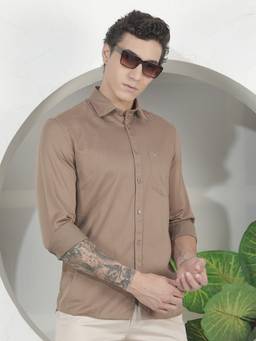 CRIMSOUNE CLUB - Men's Beige Shirt