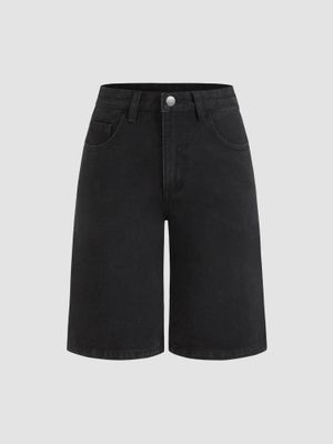 Buy Cider Denim Low Rise Straight Leg Jorts (XXS) Online