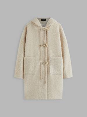 Buy Cider Wool-look Hooded Oversized Duffle Coat (XS) Online